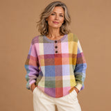 Eimear - Colourful Check Pattern Jumper