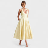 Halina - Midi Dress with Corset Cut