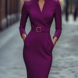 Sybille – Elegant Black Fitted Dress