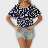Donata – Comfortable Blouse with Round Neckline