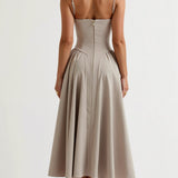 Odete - Midi Dress with Corset Top