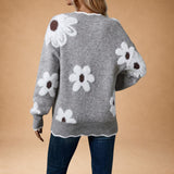 Zinovia - Elegant Floral Knit with Feminine Silhouette
