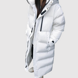 Extended Length Quilted Hooded Jacket