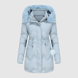 Faux Fur-Collared Quilted Parka