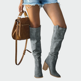 Leather Knee-High Orthopaedic Boots