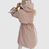 Amy | Lightweight Long Hooded Coat with Belt