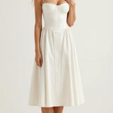 Odete - Midi Dress with Corset Top