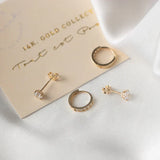 Sidonia – Set of Earrings with Shiny Stones