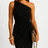Margita | Asymmetrical Evening Dress with Bow