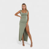 Sarela - Long Dress with Exposed Back