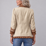 Clodagh | Blazer in Cream with Trim