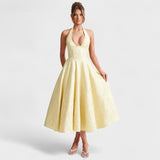 Halina - Midi Dress with Corset Cut