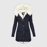 Faux Fur-Lined Hooded Parka