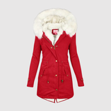 Faux Fur-Lined Hooded Parka