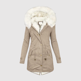 Faux Fur-Lined Hooded Parka