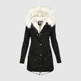 Faux Fur-Lined Hooded Parka