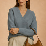Eliane - Luxurious Emerald Cashmere Knit