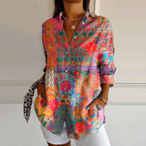 Rafaela - Shirt with Romantic Pattern