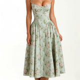 Odete - Midi Dress with Corset Top