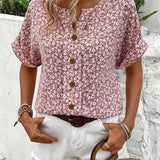 Verna | Elegant Blouse with Floral Print