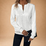 Pagona - Elegant Women's Zip-Up Cardigan with Cable Knit Design for Ultimate Comfort