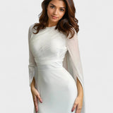 Luzie – Long Satin Dress with Elegant Cut