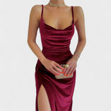 Eugenie – Velvet Dress with Split