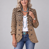 Niamh | Leopard Blazer with Caramel Ombré