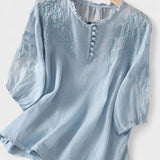 Kissina - Cotton and Linen Blouse