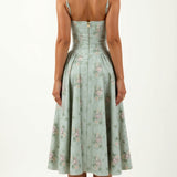 Odete - Midi Dress with Corset Top