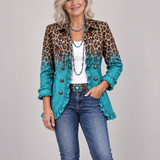 Saoirse | Blazer in Leopard Ombré