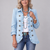 Orla | Blazer in Vichy Check