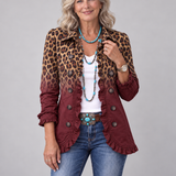 Saoirse | Blazer in Leopard Ombré