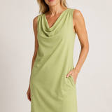 Miroslava | Short Dress with Draped Neckline