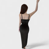 Eugenie – Velvet Dress with Split