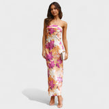 Margita – Sleeveless Satin Dress