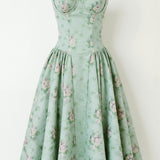 Odete - Midi Dress with Corset Top