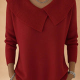 Nikoleta - Cozy Sweater with Plush Collar