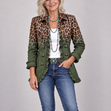 Saoirse | Blazer in Leopard Ombré