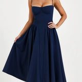 Odete - Midi Dress with Corset Top