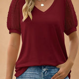 Lara | Elegant top with V neckline