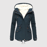 Fleece-Lined Adjustable Hooded Parka