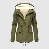 Fleece-Lined Adjustable Hooded Parka