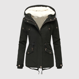 Fleece-Lined Adjustable Hooded Parka