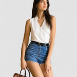 Salete - Smooth V-Neck Top