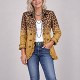 Saoirse | Blazer in Leopard Ombré