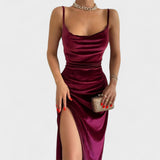 Eugenie – Velvet Dress with Split