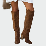 Leather Knee-High Orthopaedic Boots