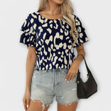 Donata – Comfortable Blouse with Round Neckline