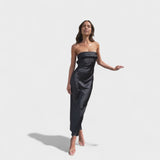 Margita – Sleeveless Satin Dress